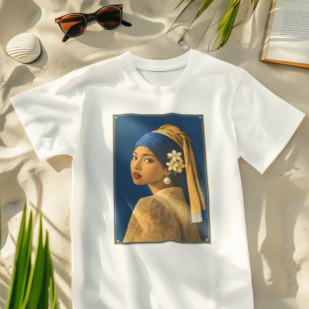 Filipina with a Pearl Earring Tee